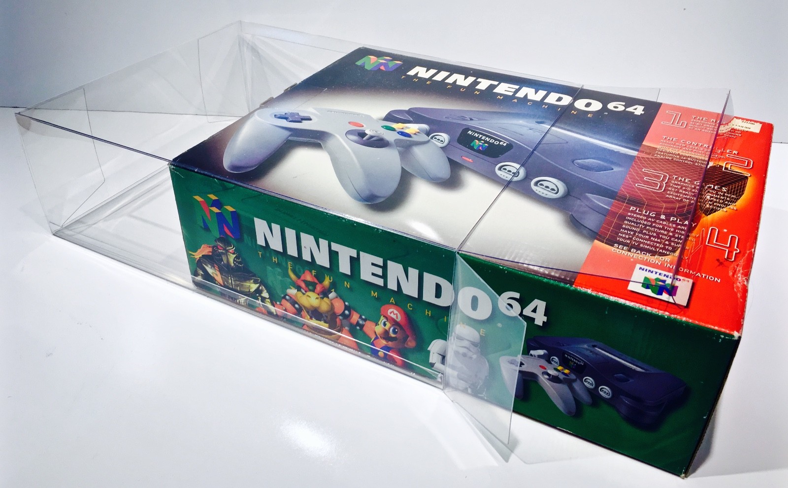 1 Clear Console Box Protector N64 Main Size Does Not fit Funtastic! Nintendo 64