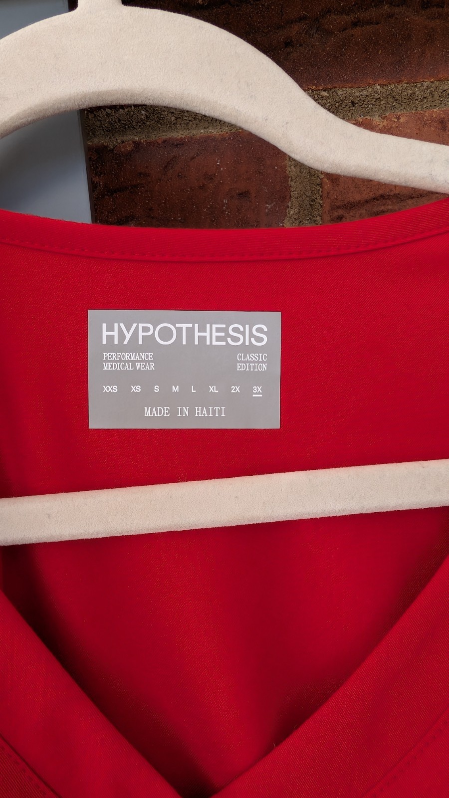 Hypothesis Scrub Set 3XL Red Drawstring Tall Pants and Top