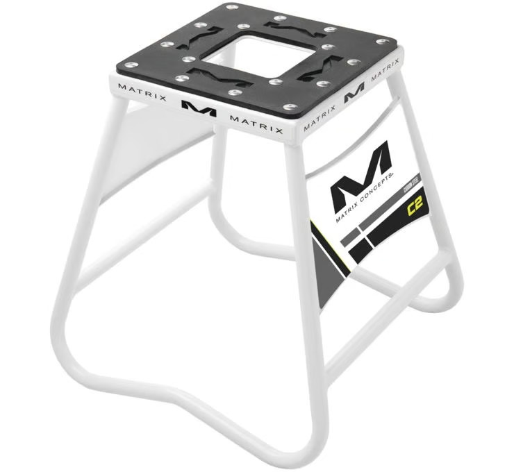 Matrix Concepts C2 Steel Stand - White Motorcycle Dirt Bike C2-100 4101-0532
