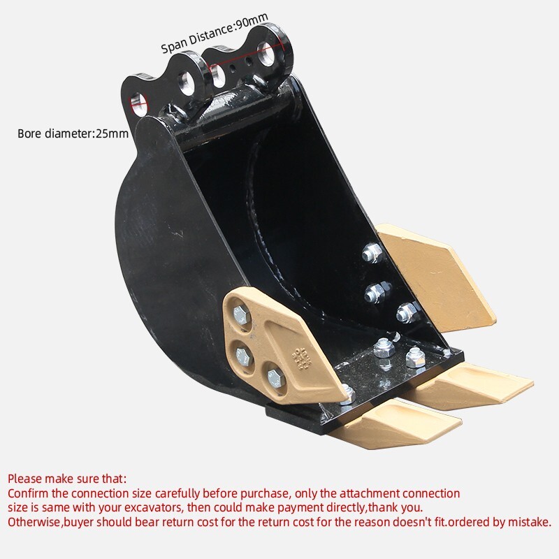 Narrow Trenching Bucket 200mm Attachment For Mini excavators Digger US Stock