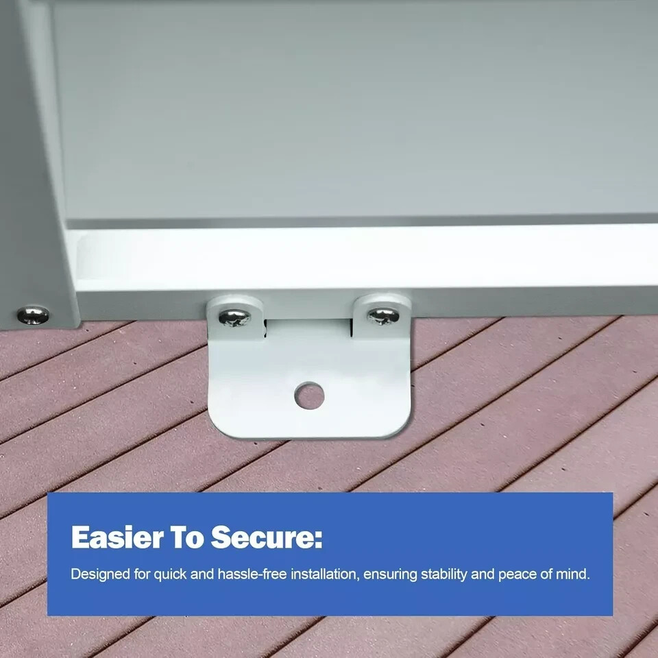 Domi Louvered Pergola Accessories Pergola Screens, Waterproof, Wind Block,White