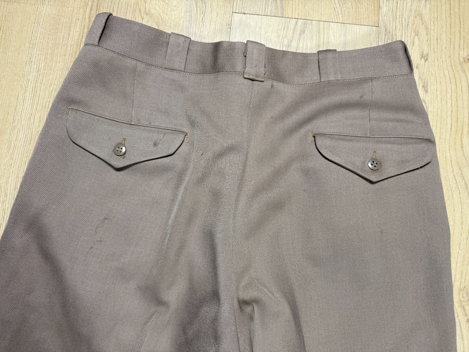 Vintage WW2 US Army Wool Pink Officer Trousers Pants Used