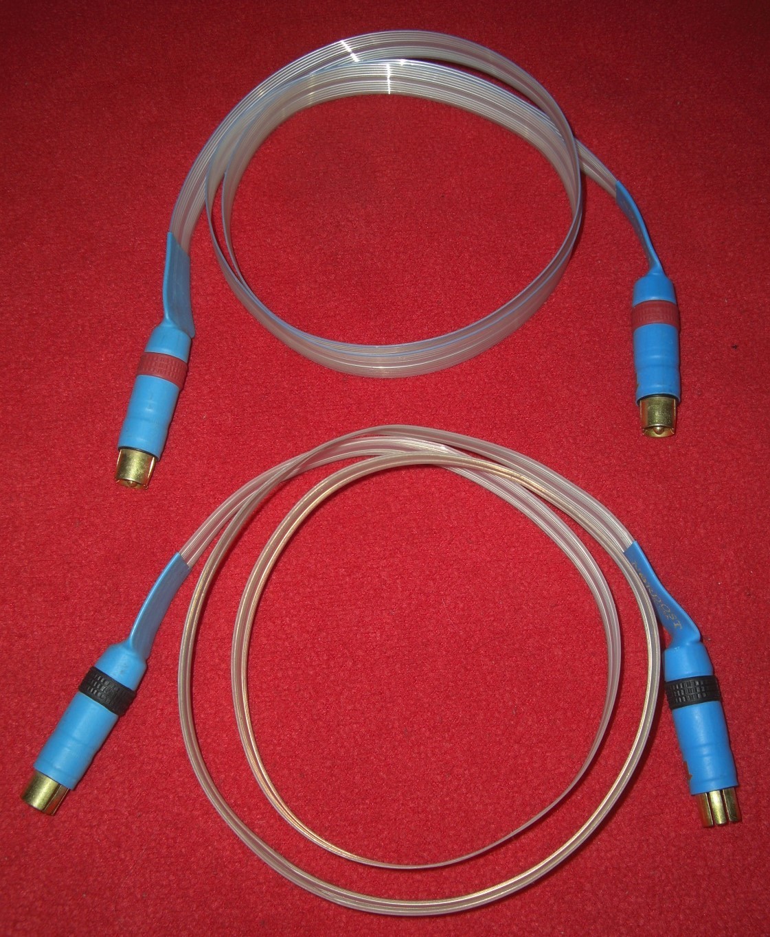 NORDOST BLUE HEAVEN FLATLINE INTERCONNECTS *1 METER PAIR* WITH RCAs ORIG BOX