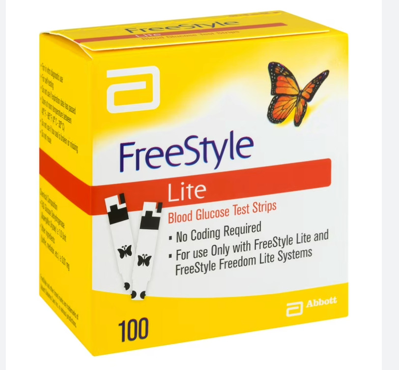 FreeStyles Lites Blood Glucose Diabetic Test Strips 100ct  Imported exp 4-2027