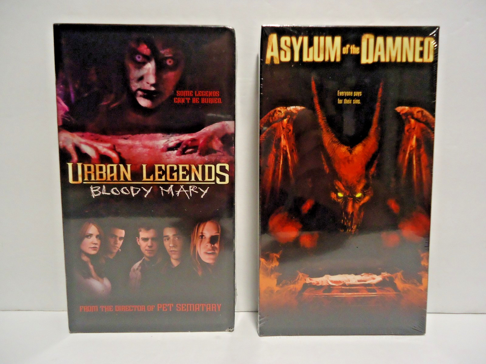URBAN LEGEND BLOODY MARY ASYLUM OF THE DAMNED DEADBIRDS SASQUATCH HORROR VHS NEW