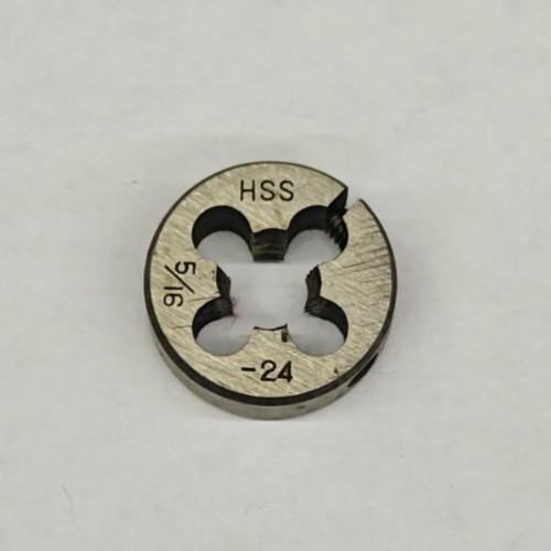 5/16"-24 Round Screw Adjusting Adjustable Die HSS 13/16" OD