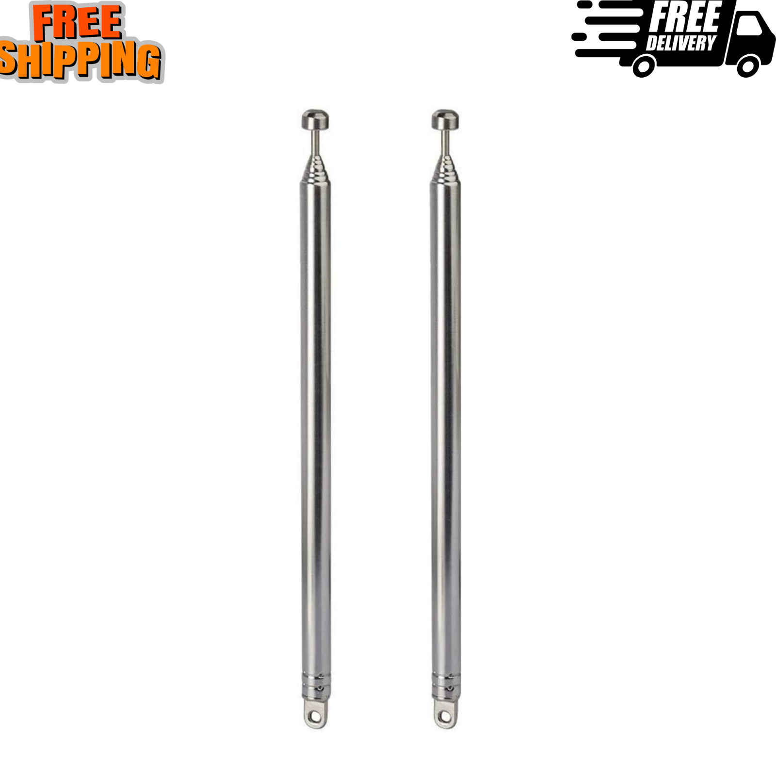 2pk 7 Sections Telescopic 74cm AM FM Antenna Portable Radio Antenna Replacement