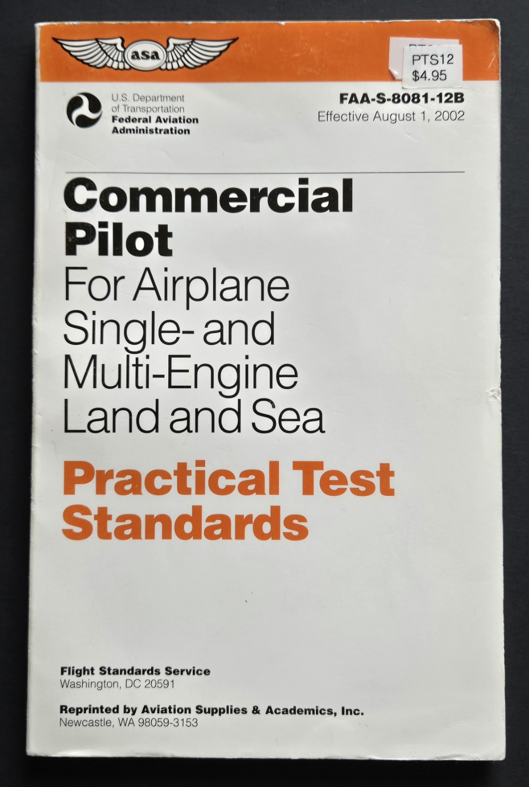 ASA Practical Test Standards Flight Instructor Commercial Pilot Multi-Engine FAA