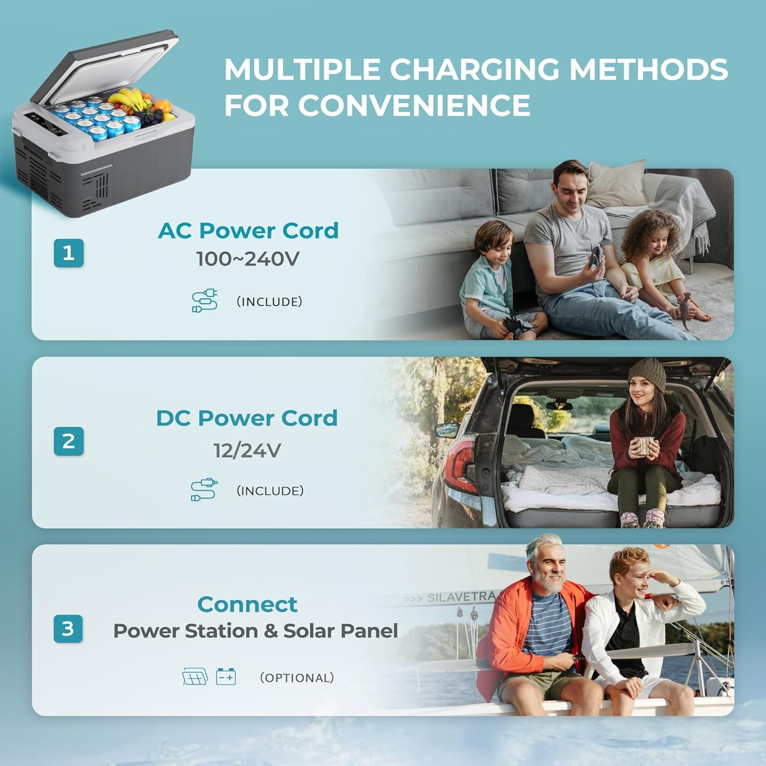 12V Car Refrigerator Freezer Portable Compressor Cooler APP Control for Camping