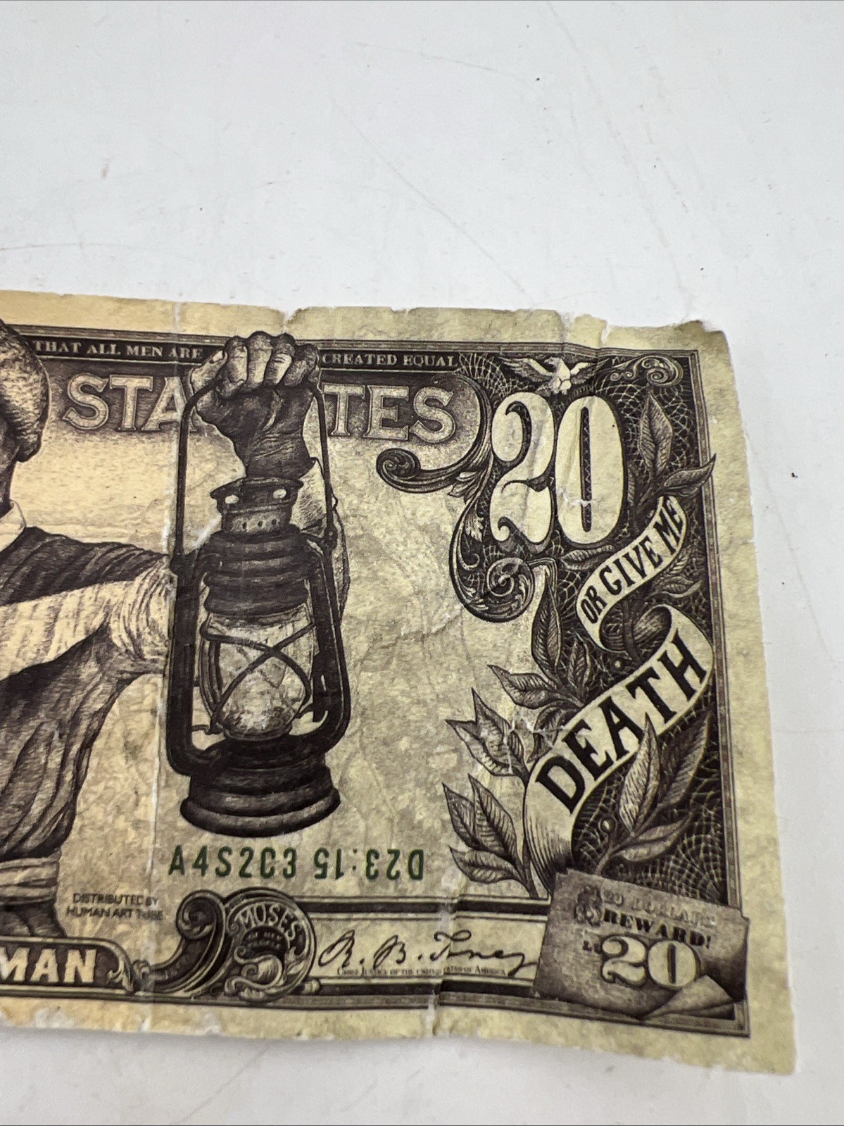 Harriet Tubman Divided States Of America Twenty like Dollar Bill Paper Note READ