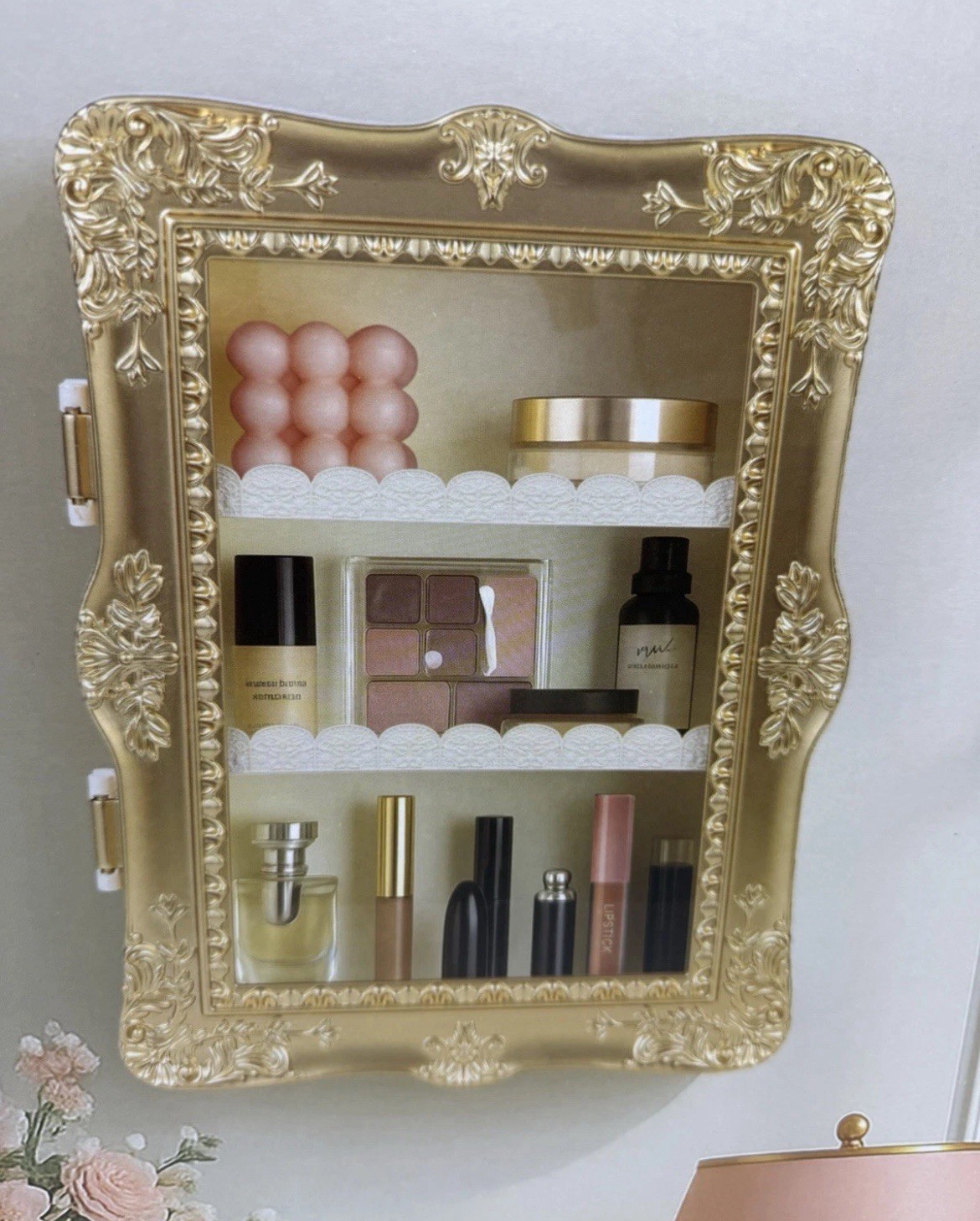 Gilded Display Shelf Five Below TikTok Viral Gold Brand New Room2Room