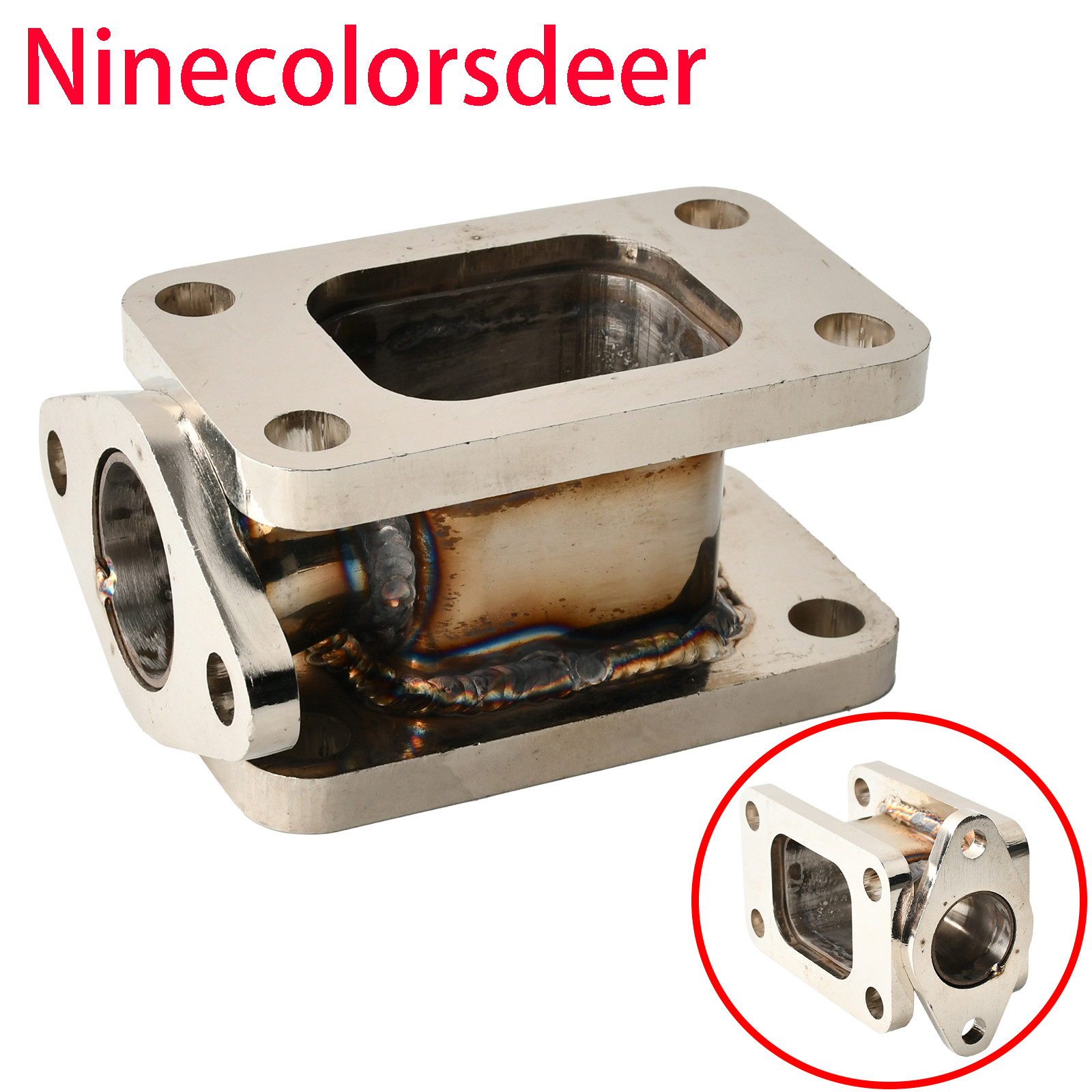 T3 to T3 Turbo Manifold Flange Adapter Conversion w/38mm Wastegate Flange