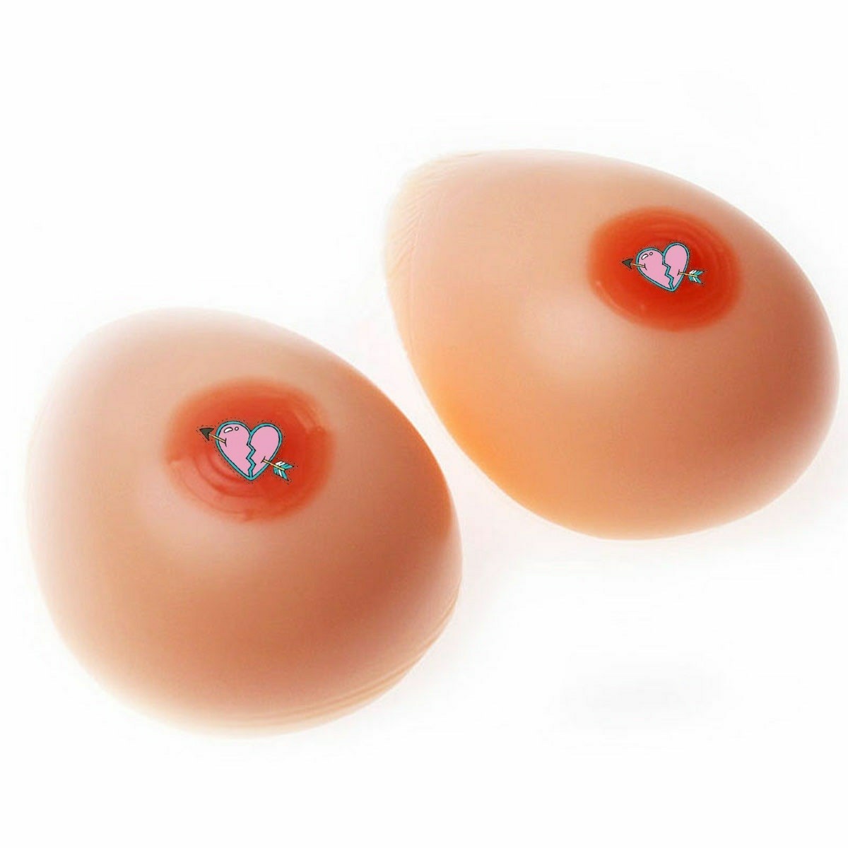 Silicone Breast Forms Crossdresser False Boobs Transgender Waterdrop One Pair
