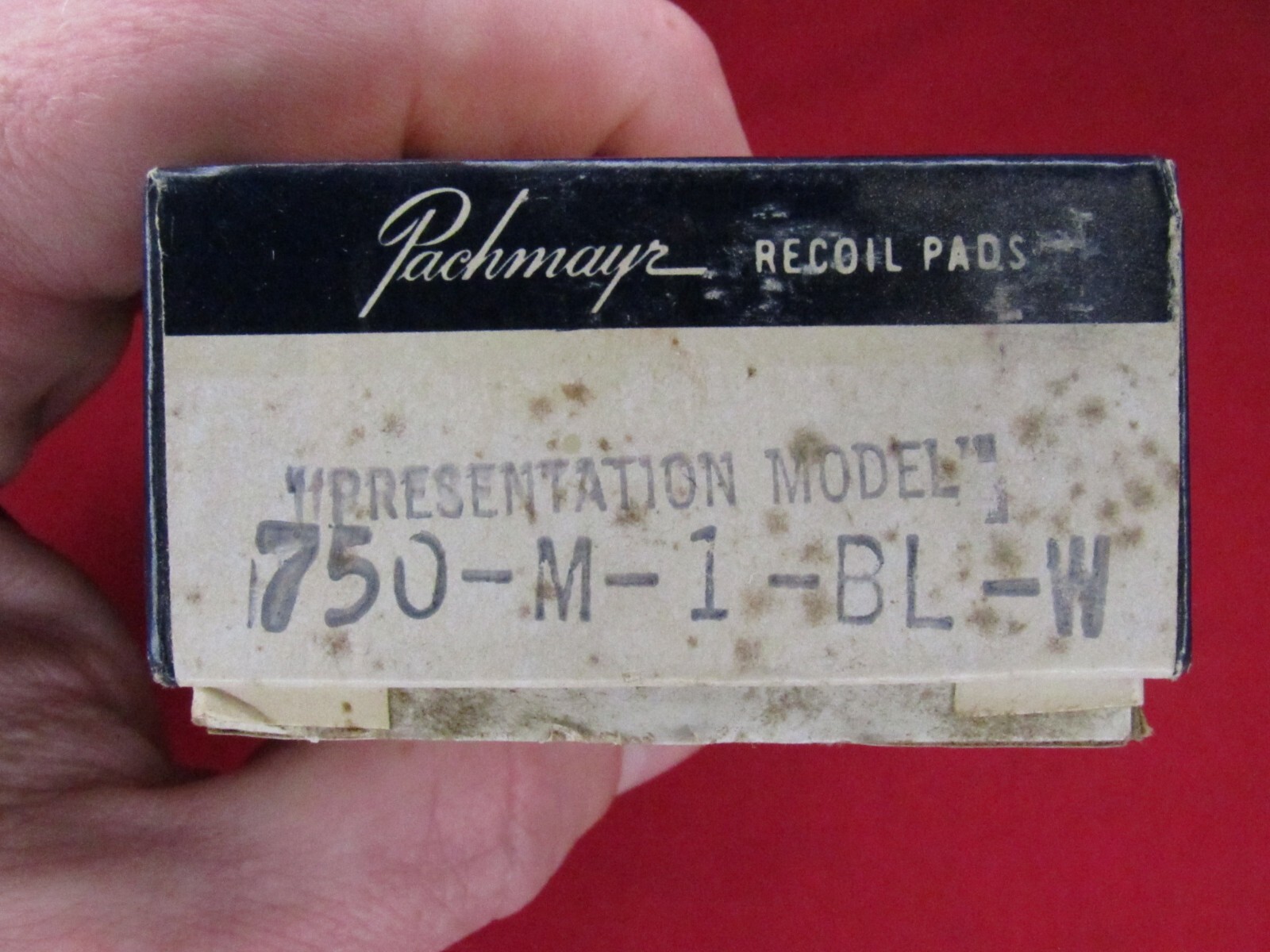 Vintage Pachmayr Presentation Recoil Pad - Medium - Black - 750-M-1-BL-W