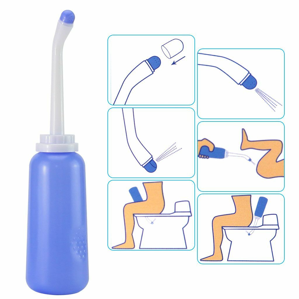 Portable Travel Handheld Bidet Sprayer Personal Hygiene Bottle Spray Washing US