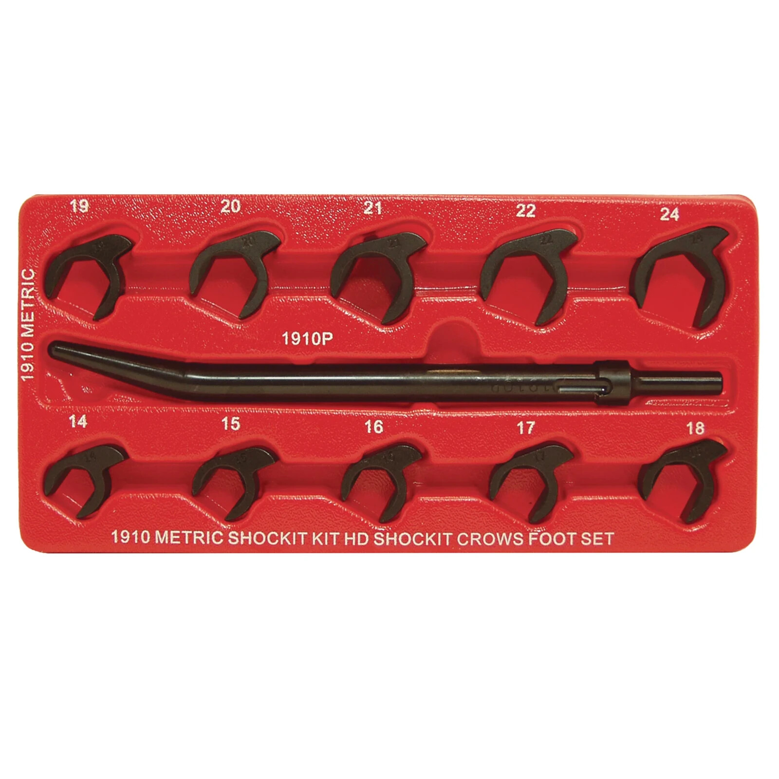 LTI by Milton@ 10 Piece SAE Shockit Crows Foot Set - Heavy Duty Industrial Hydra
