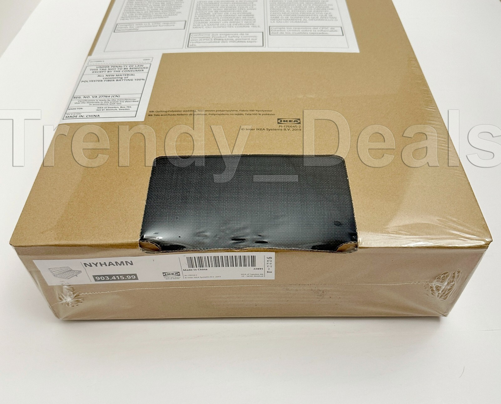 Ikea NYHAMN Sleeper Sofa Cover Skiftebo Anthracite (Dark Gray) 903.415.99 - NEW