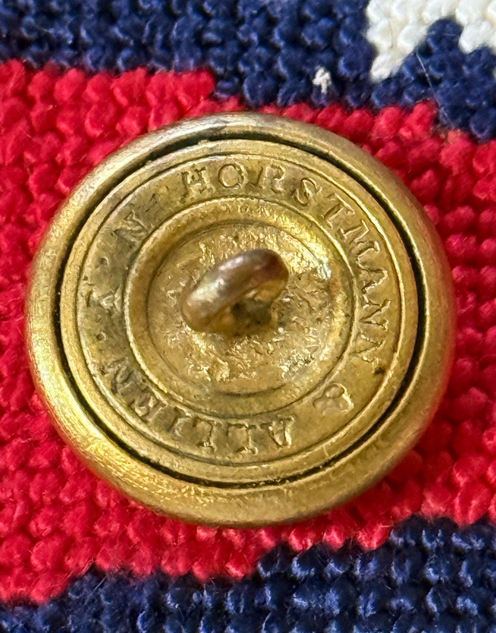 Civil War South Carolina Vest-Cuff Button Horstmann & Allien NY Excellent Gilt