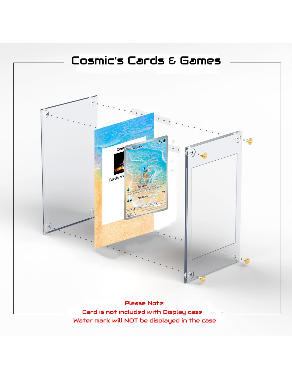 Mew ex 232/091 Sv Paldean Fates Holo Display Case Extended Art for Pokemon Card