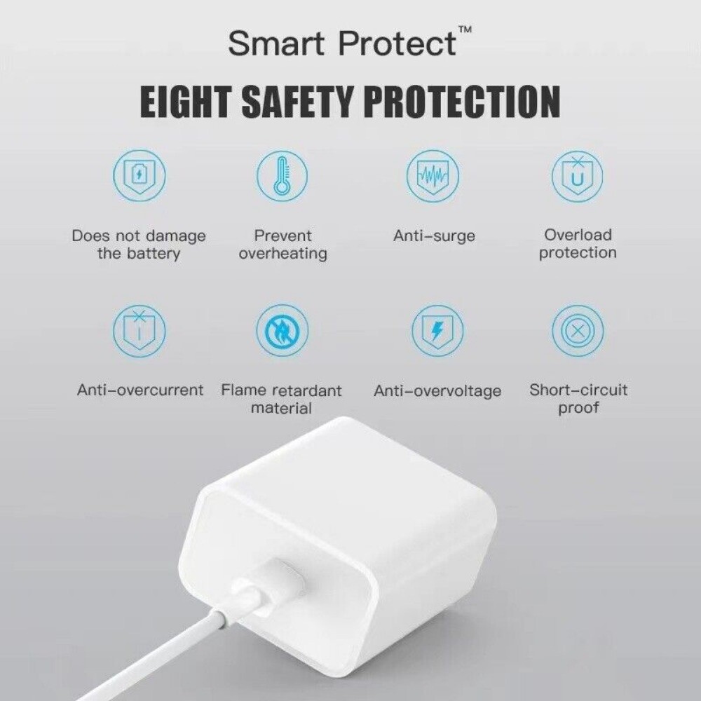 For iPhone 16 15 14 13 12 11 20W Fast Charger Block USB Type C Wall Adapter Lot