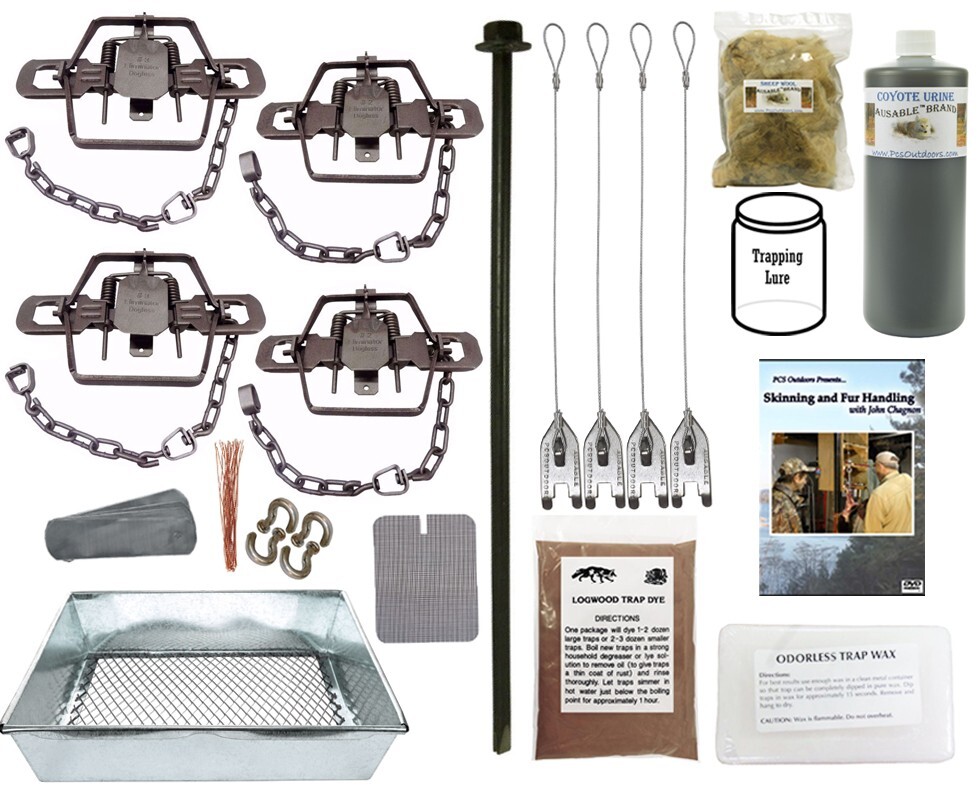 Wolf Creek Predator Trapping Starter Kit - Dogless Traps - Coyote Bobcat & Fox