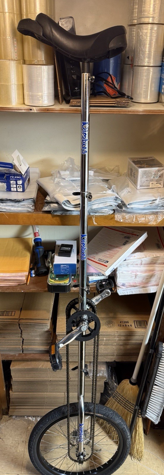 Nimbus Giraffe Unicycle Chrome Nimbus Performers Circus Monowheel 6/7+ Foot Tall