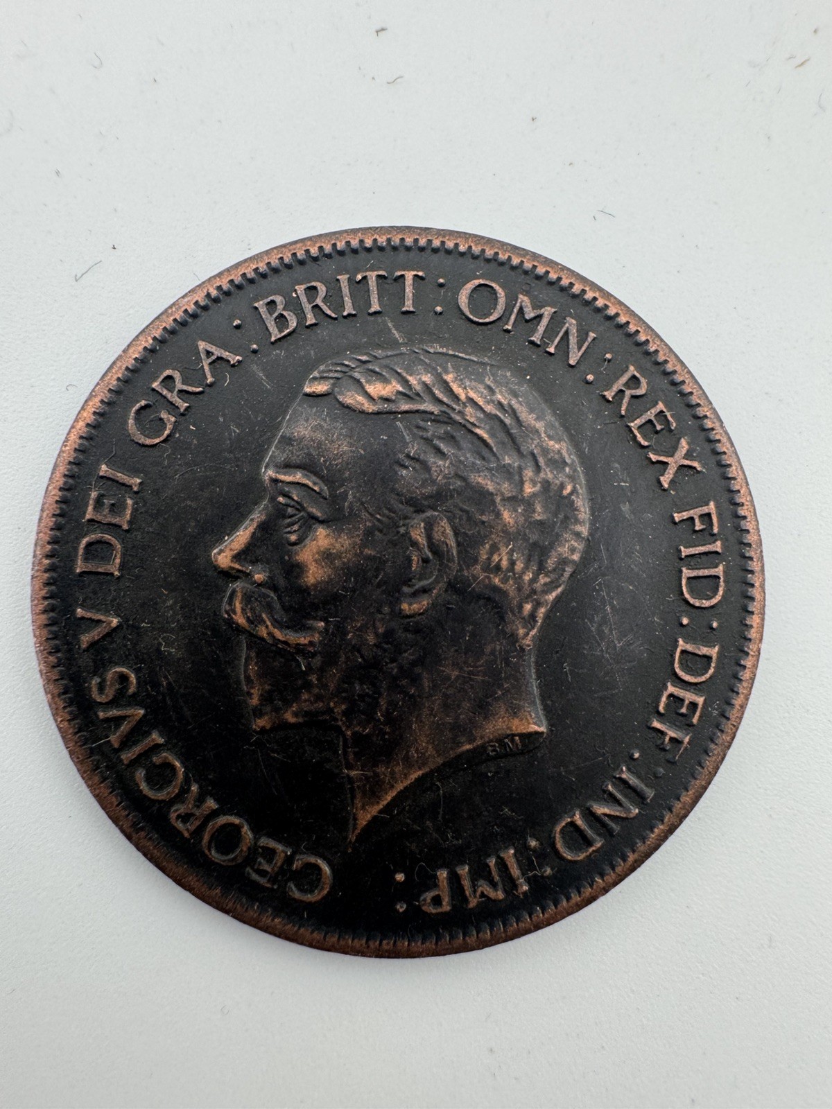 Coin Britain 1933 England George V Bronze Penny