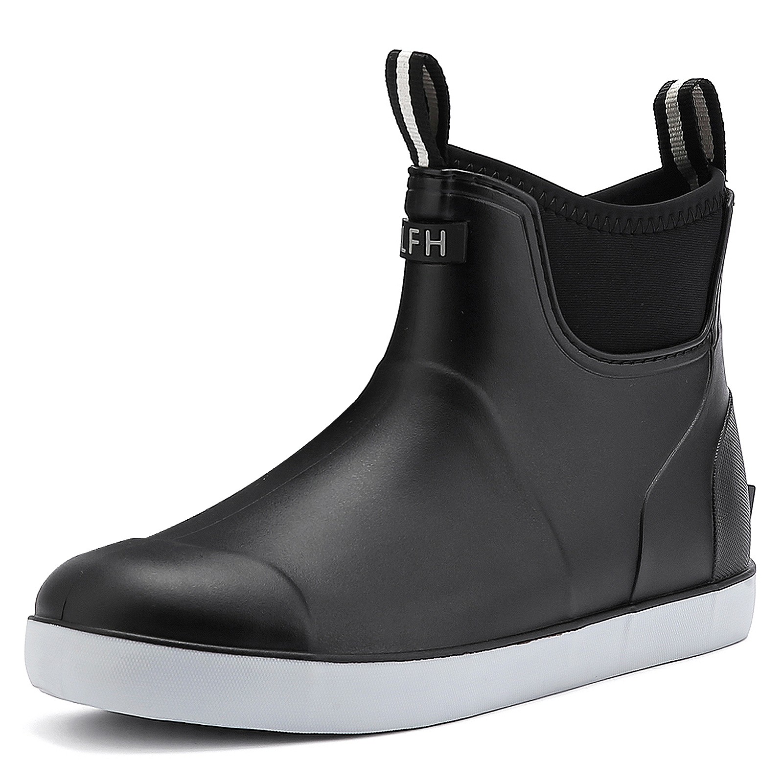 Men's Fishing Deck Boots Waterproof Non-Slip Rubber Rain Boots Outdoor Farm Work