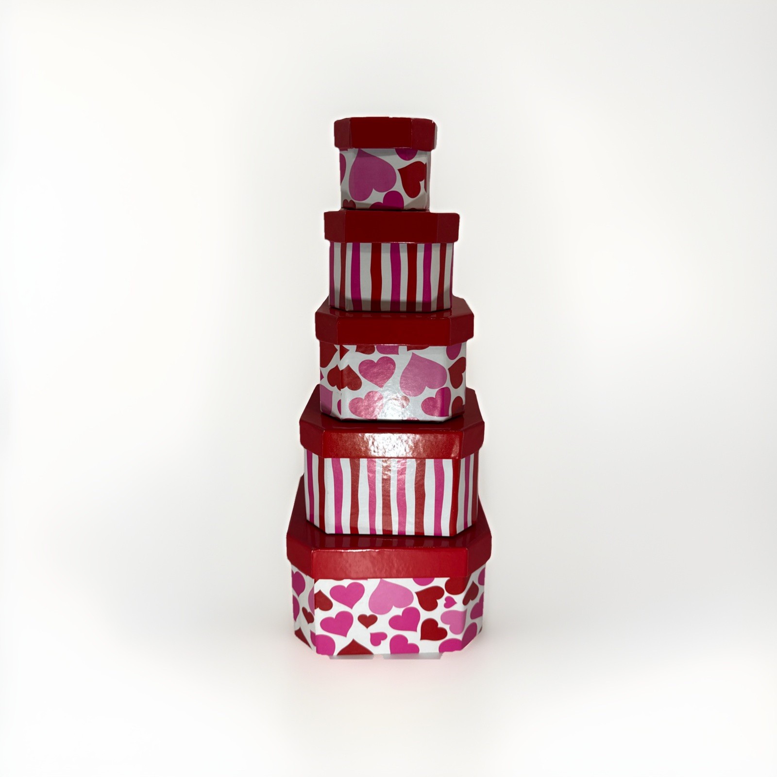 Valentines Day Nesting Gift Boxes Set Of 5