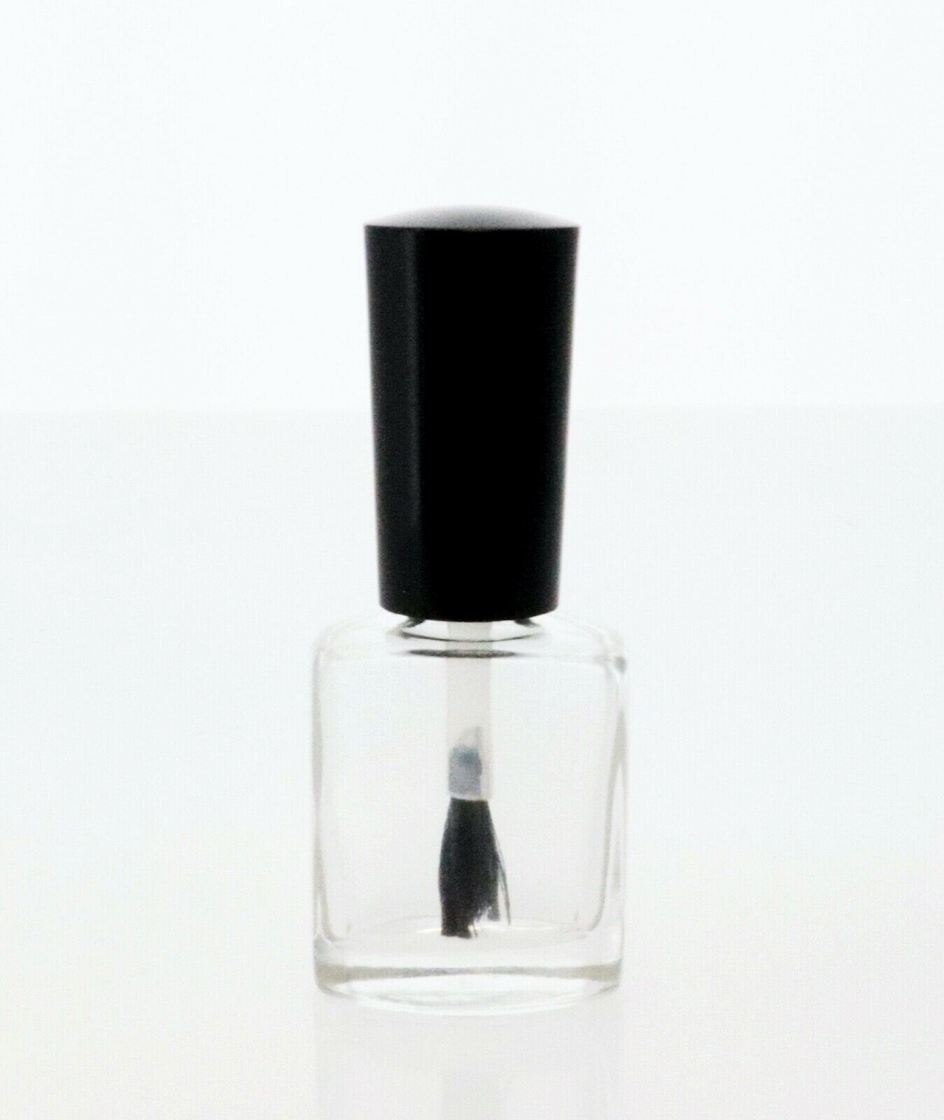 25 Empty Nail Polish Bottles 7.5ml Clear with Cap and Brush