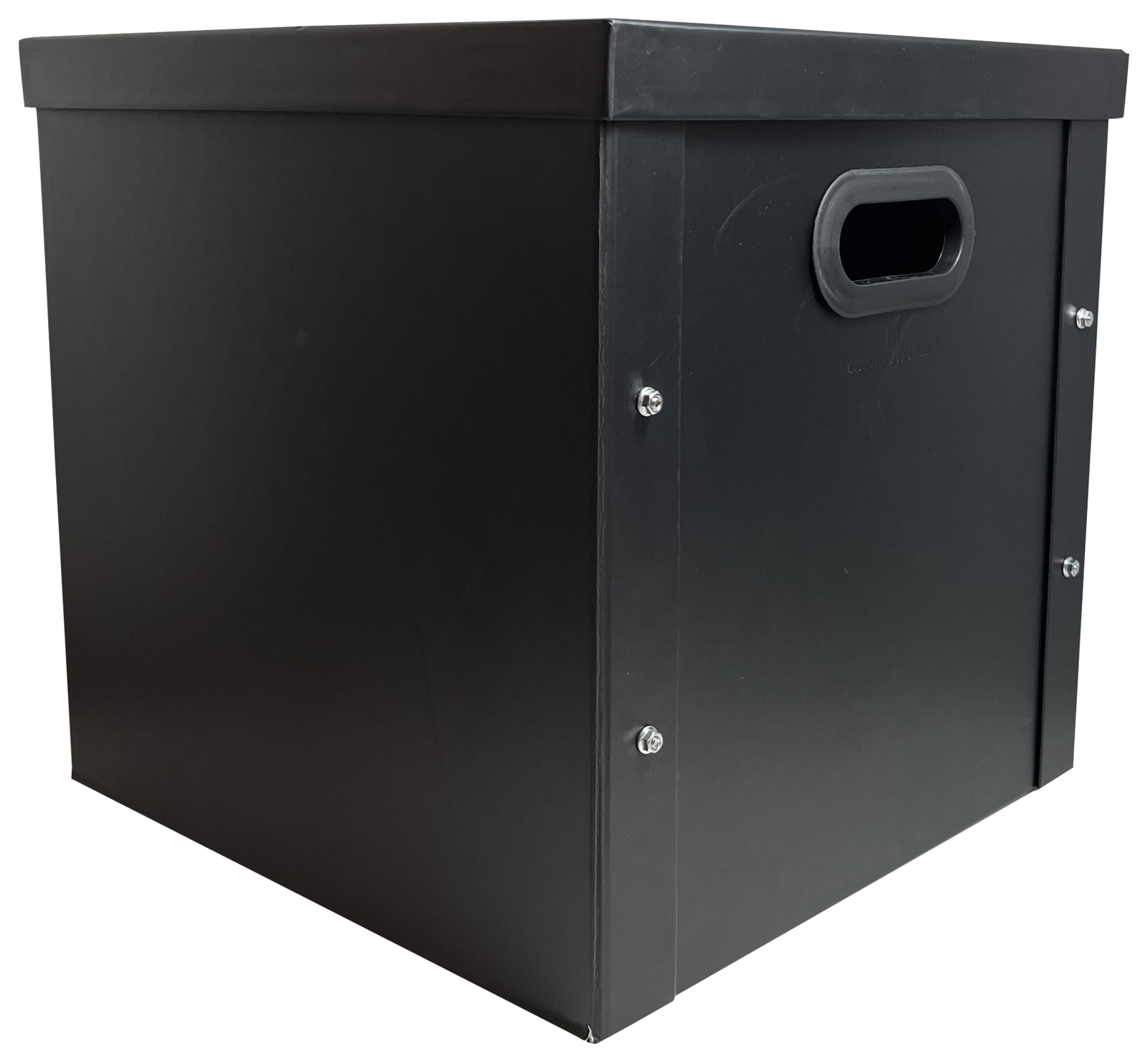 CheckOutStore Black 12" LP Vinyl Record 33 RPM Storage Box