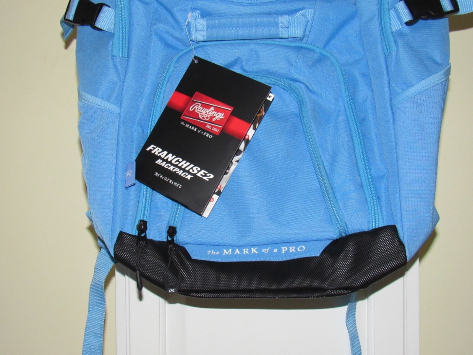 NEW Rawlings Franchise 2 Mark of a Pro Baseball Softball School Backpack Blue