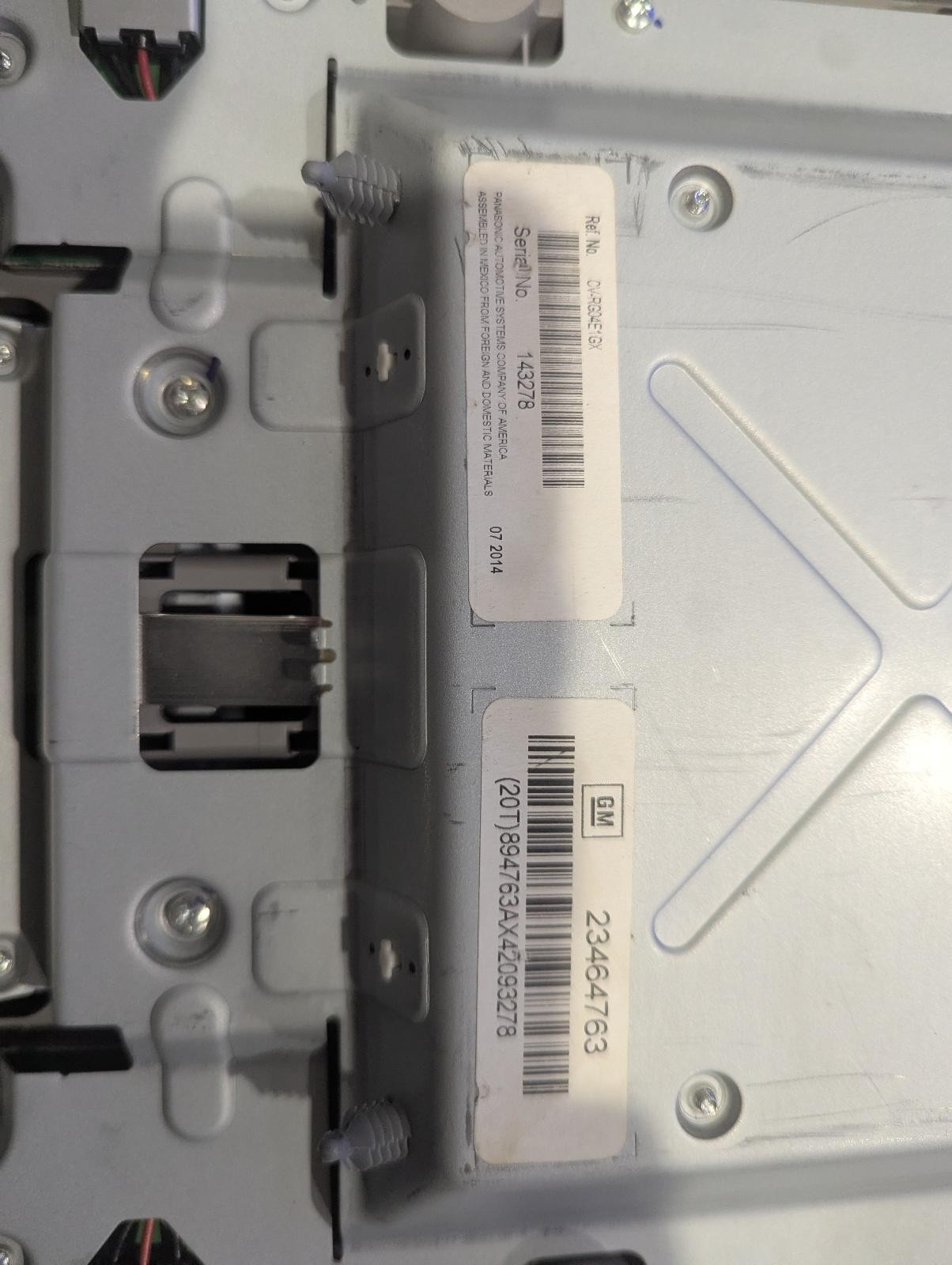 15 ESCALADE Display Screen, Roof Mounted ID# 23464763; Gray