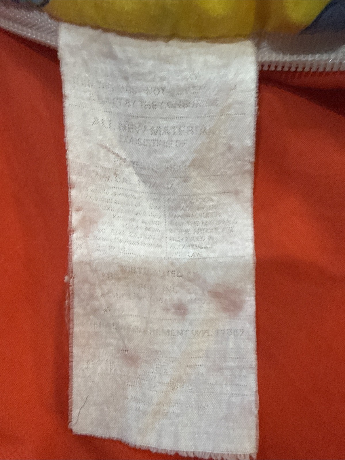 Vintage Big Bird Sesame Street Yellow Kids Sleeping Bag 39X25 Folds Into Pillow