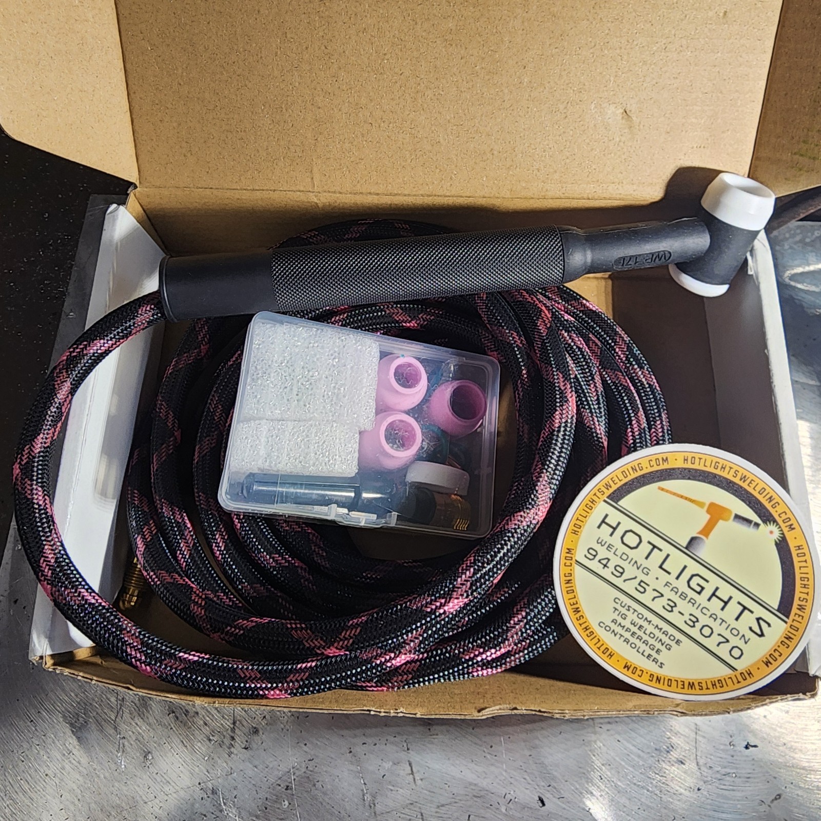 Ultraflex 150amp tig Hose #17 flex head TorchTIG Stubby Gas Lens ck