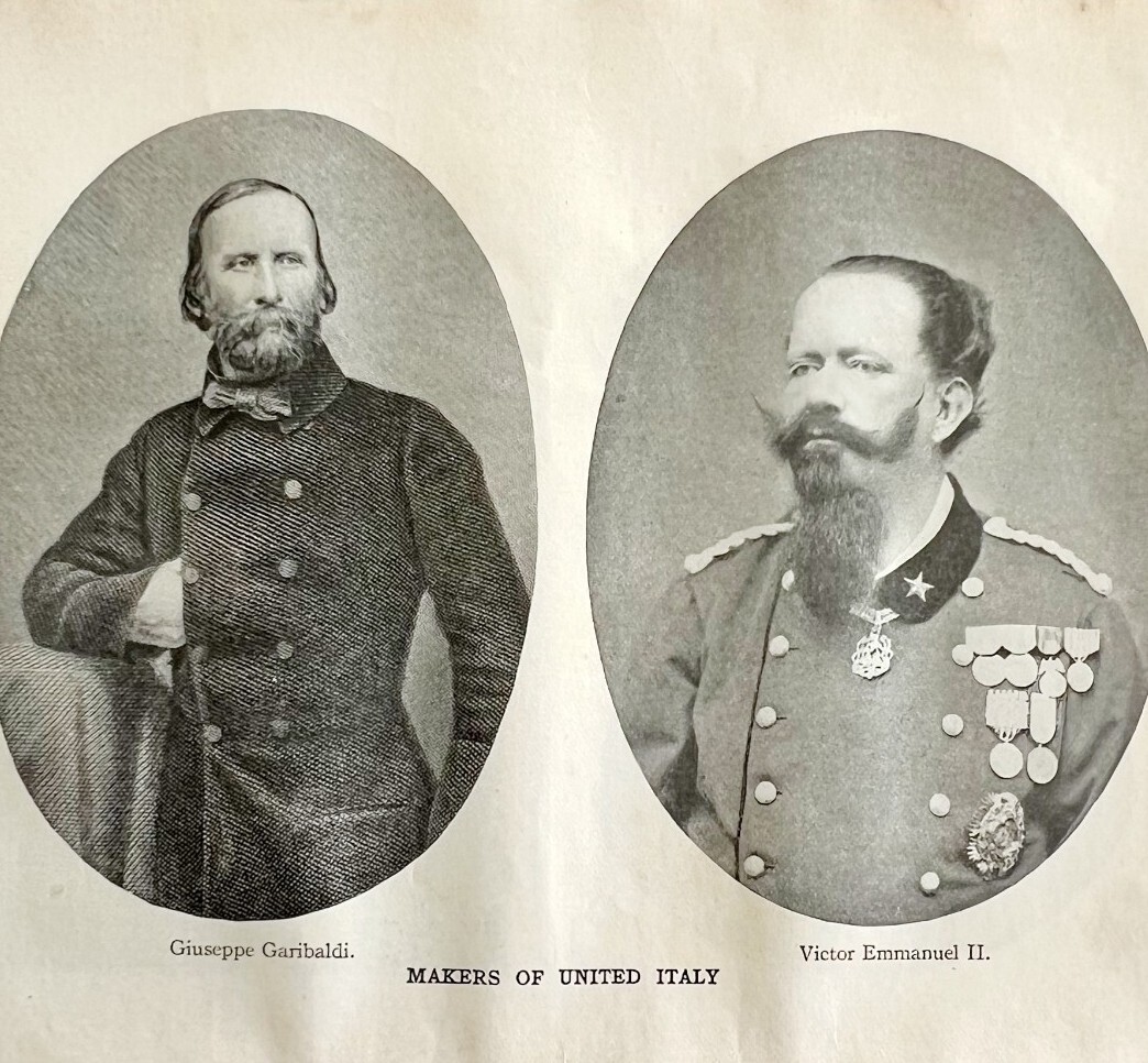 1914 United Italy Victor Emannuel II Garibaldi WW1 War Print Antique Military