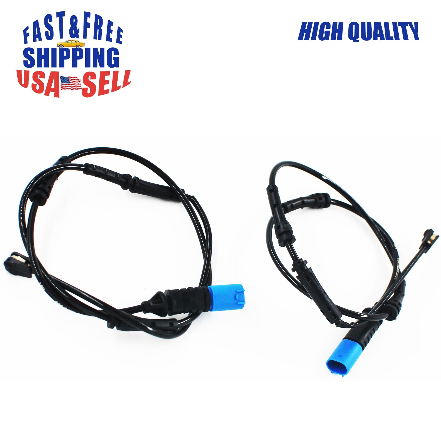 2x Front & Rear Disc Brake Pad Wear Sensor Fit BMW X3 L4 2.0L L6 3.0L  2018-2024