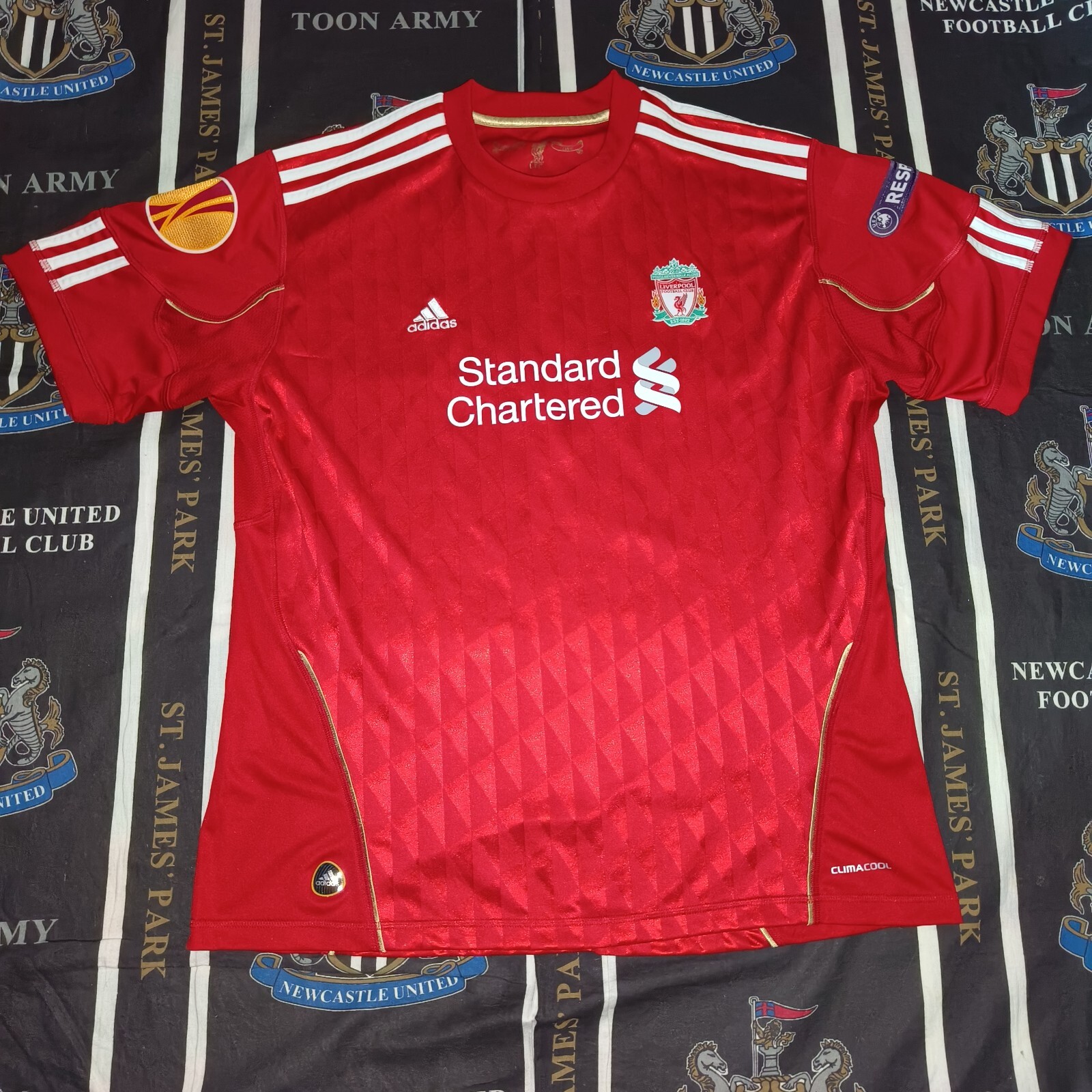 Liverpool Football Home Shirt Jersey 2010 2011 2012 Adidas Steven Gerrard XL
