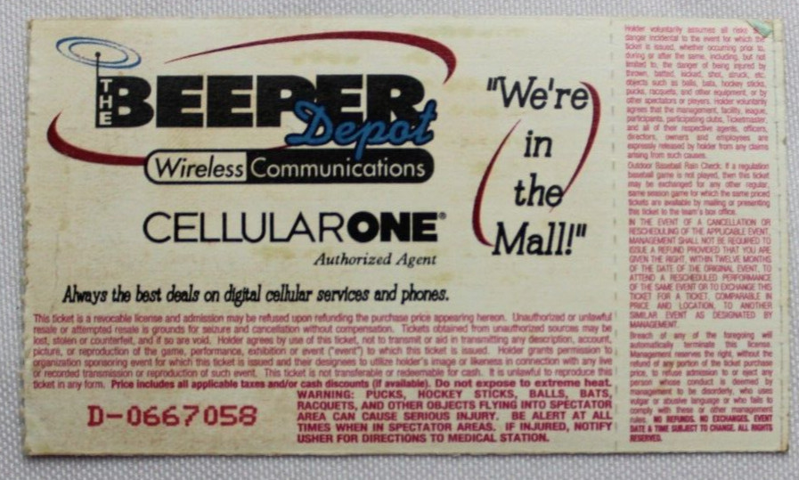 OZZFEST 2000 CONCERT TICKET STUB