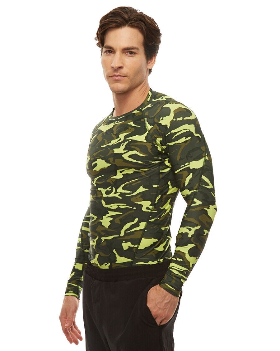 HPE Performance Medium CAMO Combat Compression Long Sleeve Top Shirt Men NWT N61