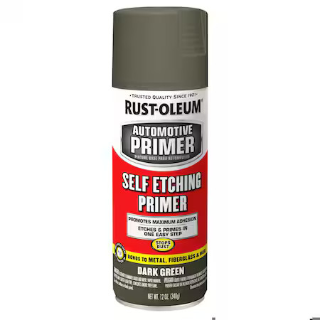 Rust-Oleum 249322 Automotive Self-Etching Primer, Dark Green, 12 Oz