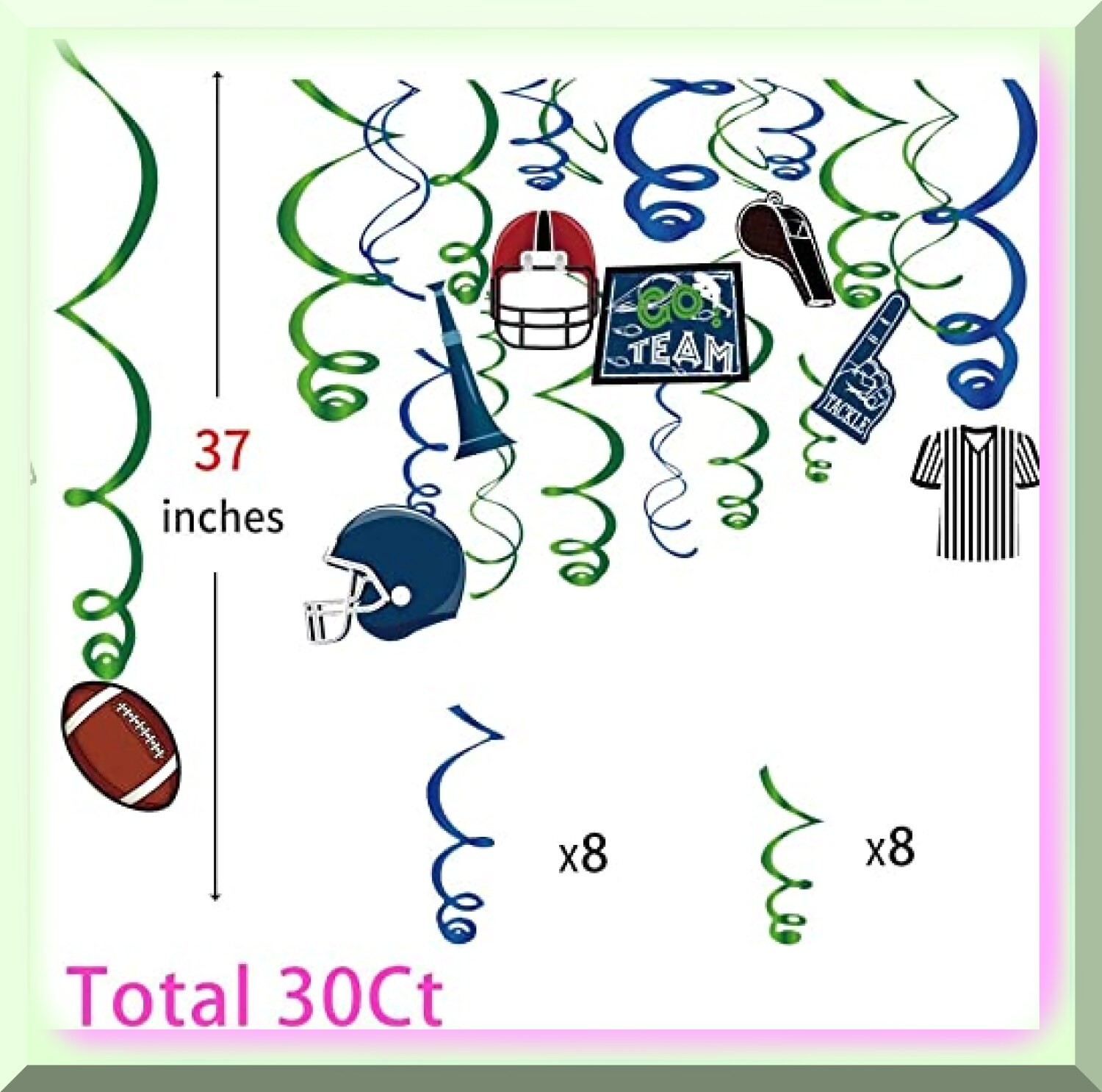 Football-themed party decorations for all ages