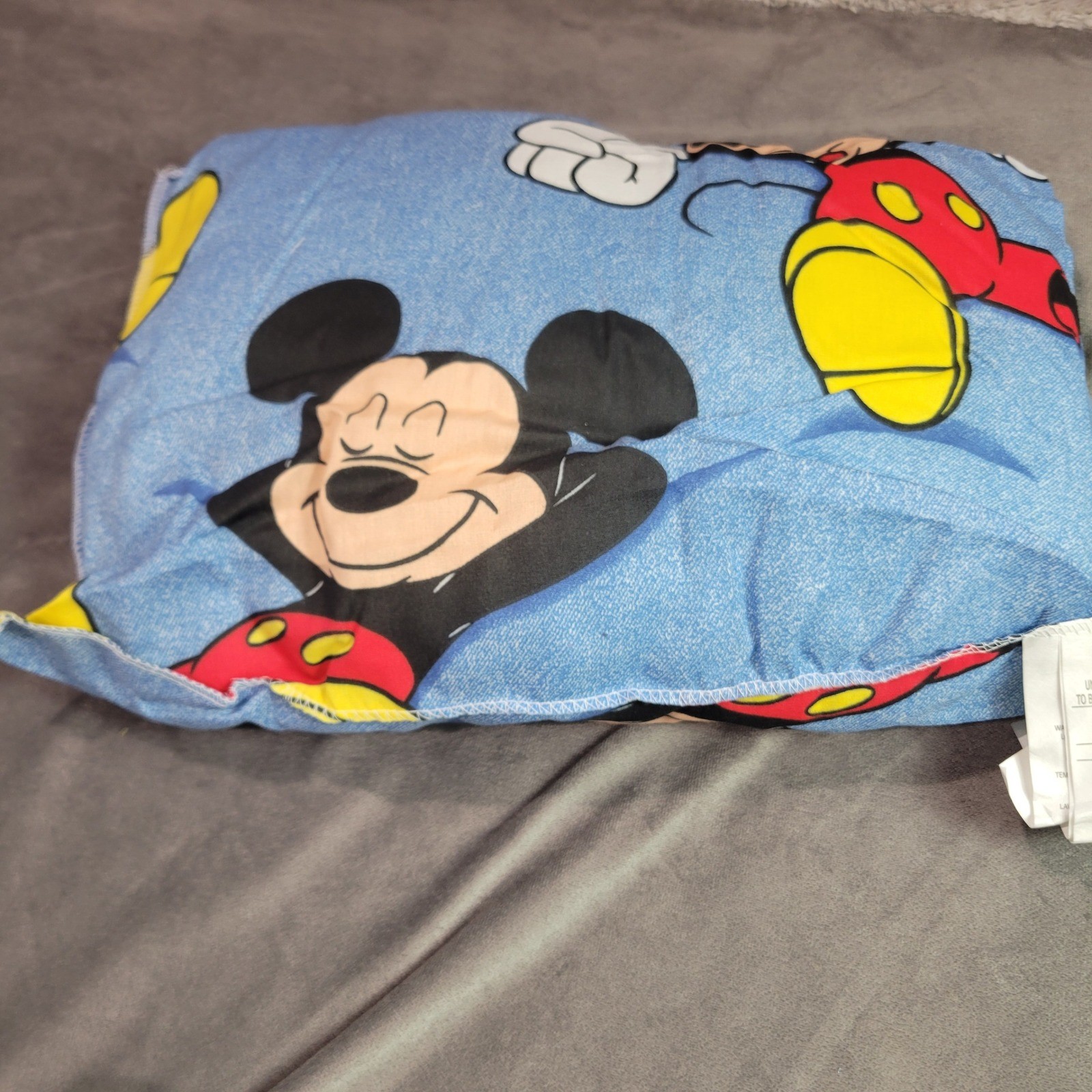 Disney Mickey For Kids Nap Mat Set with Pillow and Backpack Blue Vintage USA
