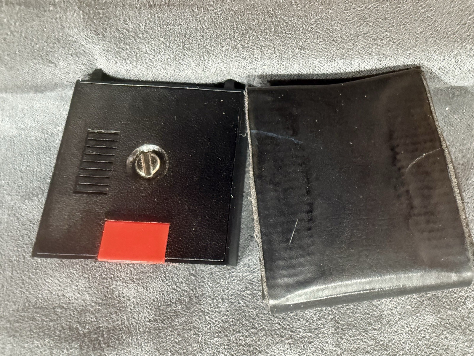 Vintage TIMEX Mini-Alarm Clock Travel Clock w Original Case Black Untested Retro