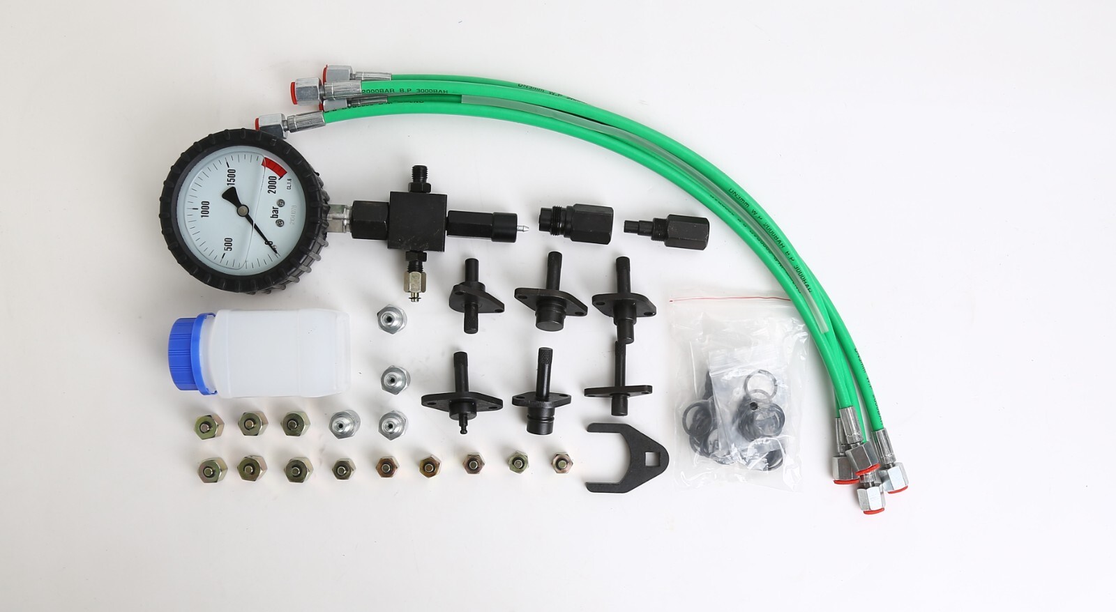 Master Common Rail Diesel High Pressure Tester Kit + Injector Pipe Blanks