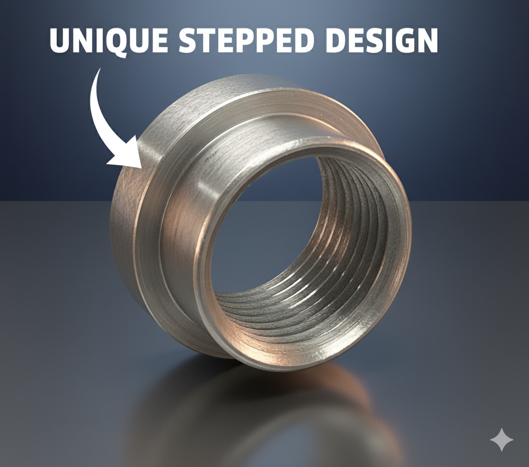 O2 Oxygen Sensor Stepped Mounting Boss Bung M18 x 1.5