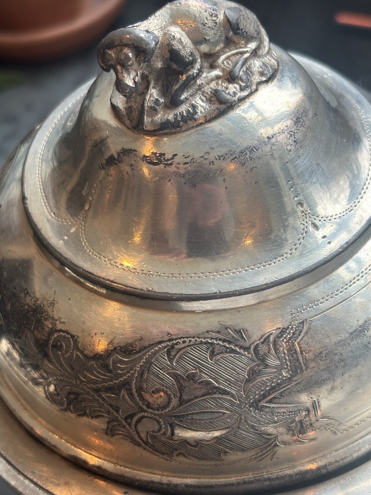 WM. Rogers Silver Plate Butter Serving Set (3pc) plus bonus dish/tray