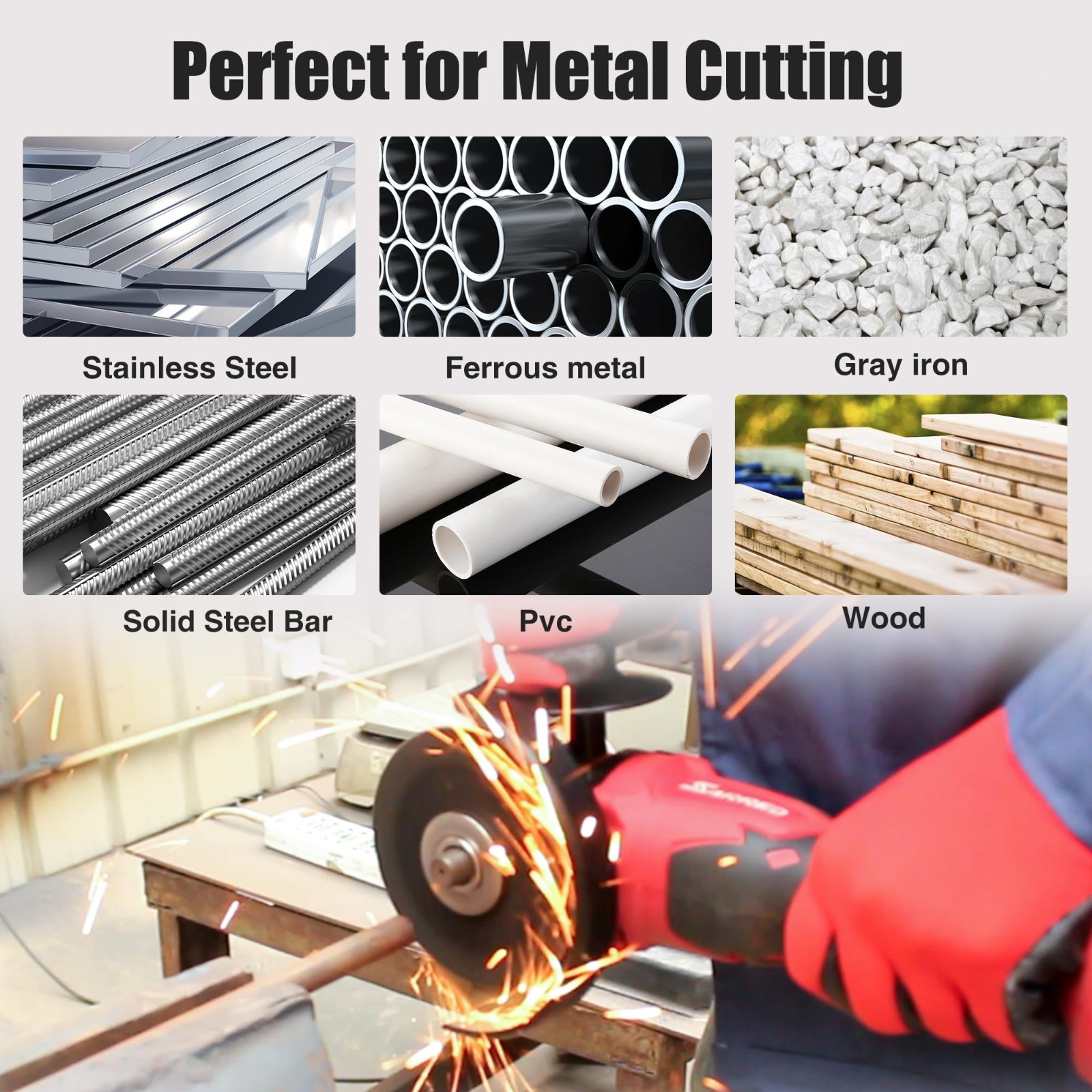 55 PACK Cut Off Wheels 4-1/2" Metal & Stainless Steel Angle Grinder Cutting Disc