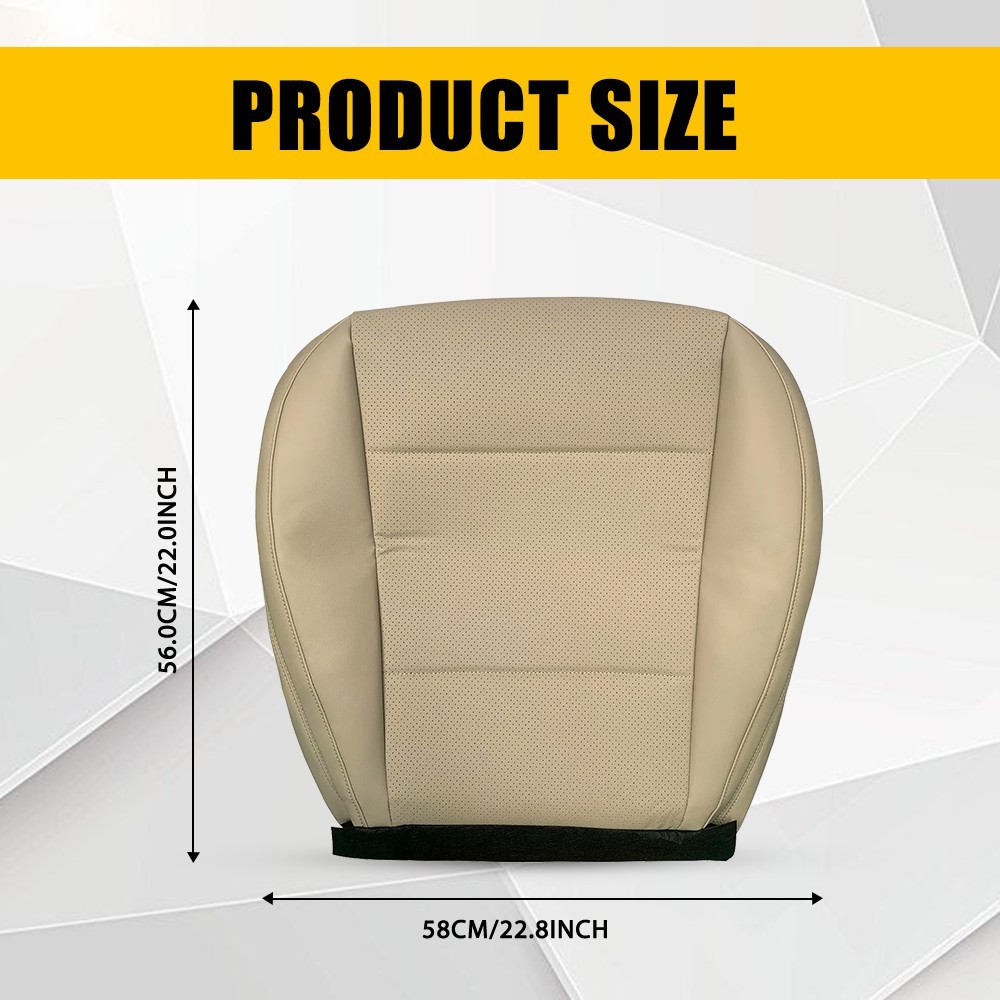 For 2015-2019 Subaru Outback Driver Perforated Leather Bottom Seat Cover TAN EXR