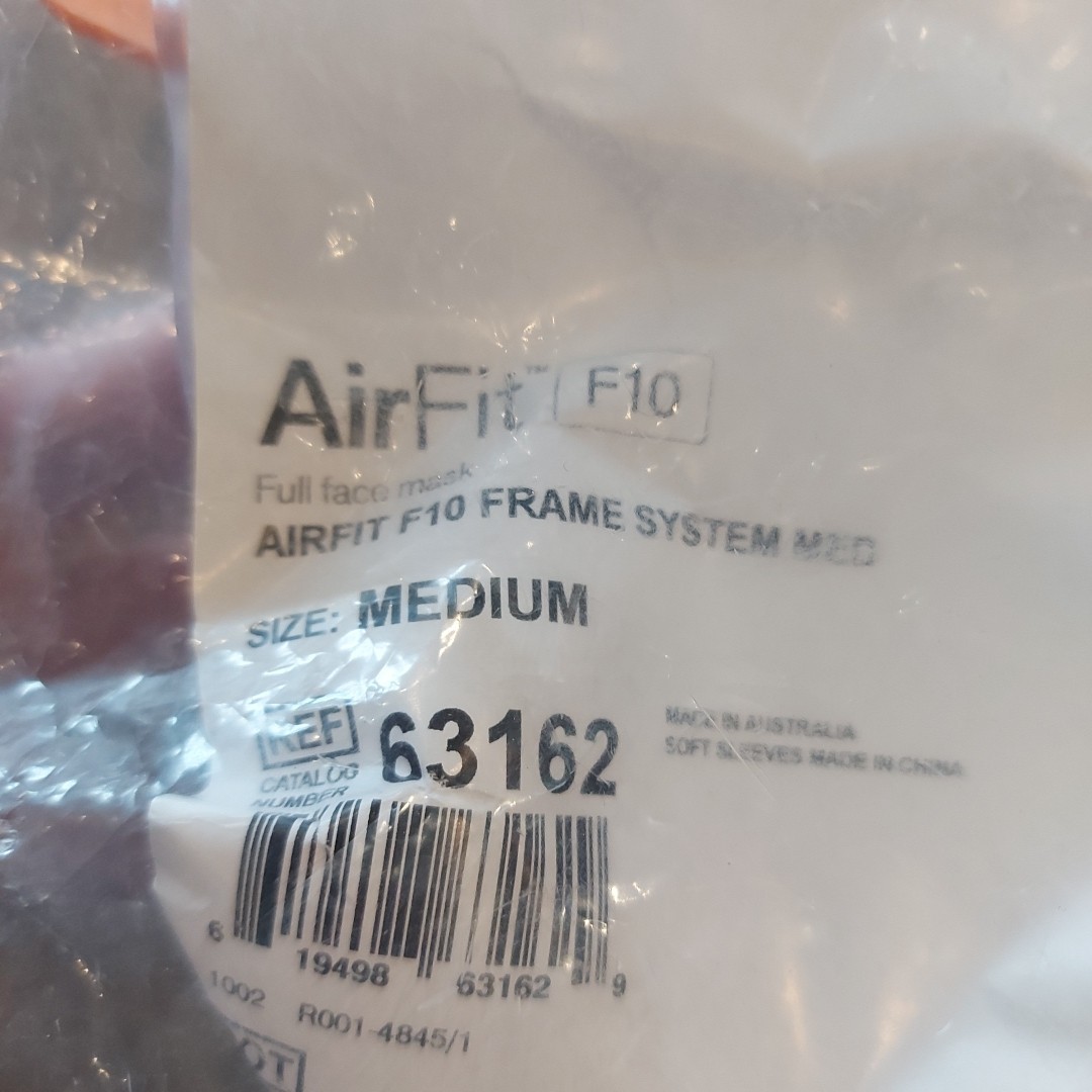 AIRFIT F10 FRAME SYSTEM MEDIUM 63162 NEW SEALED FREE SHIPPING